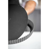 NON-STICK LOOSE BASE FLUTED QUICHE TIN 23CM