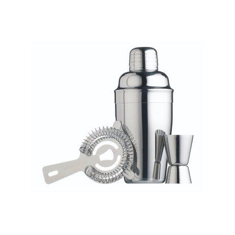 STAINLESS STEEL 3 PIECE COCKTAIL SET