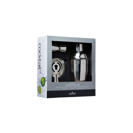 STAINLESS STEEL 3 PIECE COCKTAIL SET