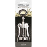 DOUBLE HANDLED CHROME WING CORKSCREW