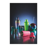 SET OF FOUR METALLIC FINISH SHOT GLASSES