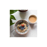 BLACK SWIRL CENTERED CERAMIC BOWL 16CM