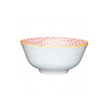 GEOMETRIC BLUE CERAMIC BOWL 16CM