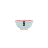 GEOMETRIC BLUE CERAMIC BOWL 16CM