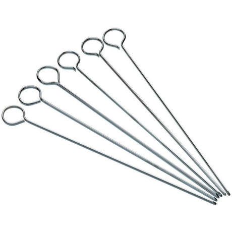 FLAT SIDED SKEWERS SET OF SIX 20CM