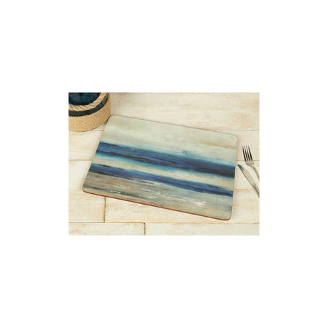 BLUE ABSTRACT PACK OF SIX PREMIUM PLACEMATS