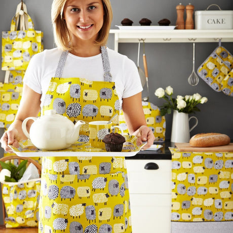 DOTTY SHEEP COTTON APRON