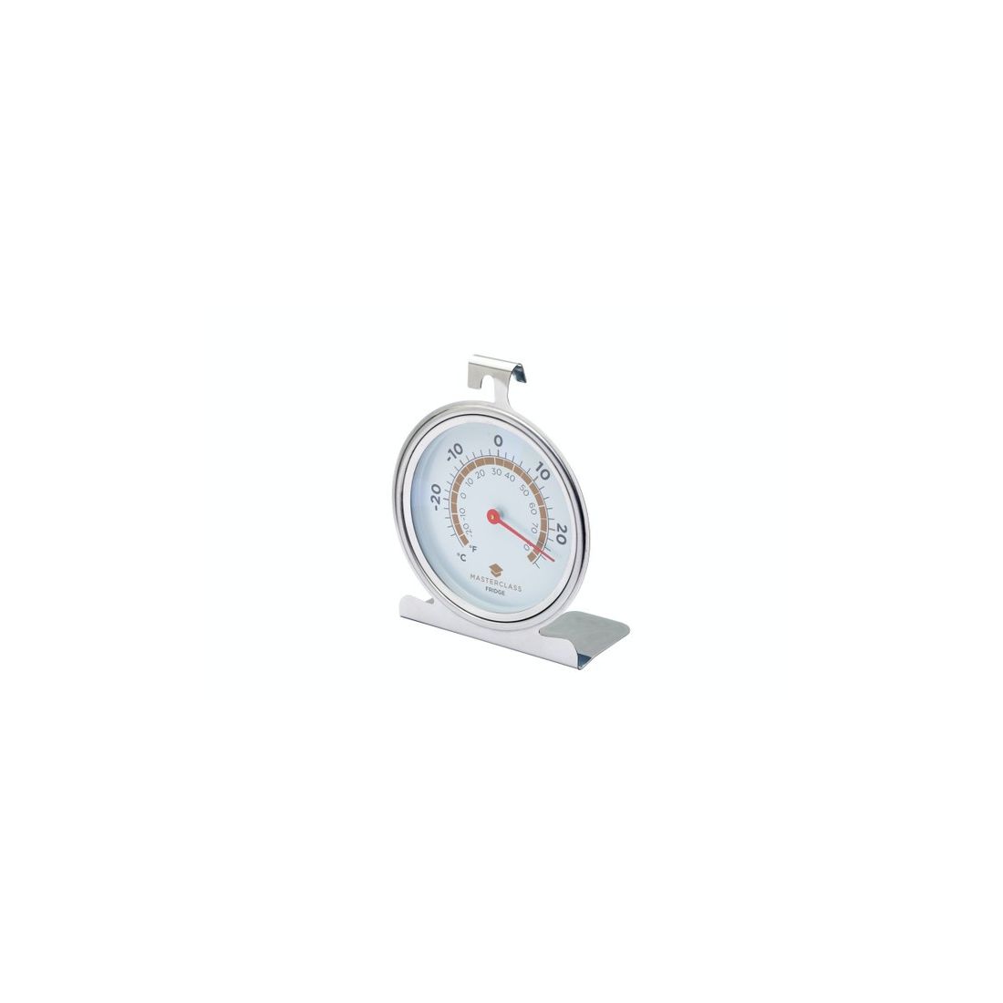 LARGE STAINLESS STEEL FRIDGE & FREEZER THERMOMETER