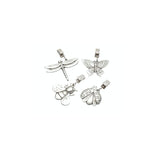 SET OF FOUR SOLID PEWTER TABLE CLOTH WEIGHTS