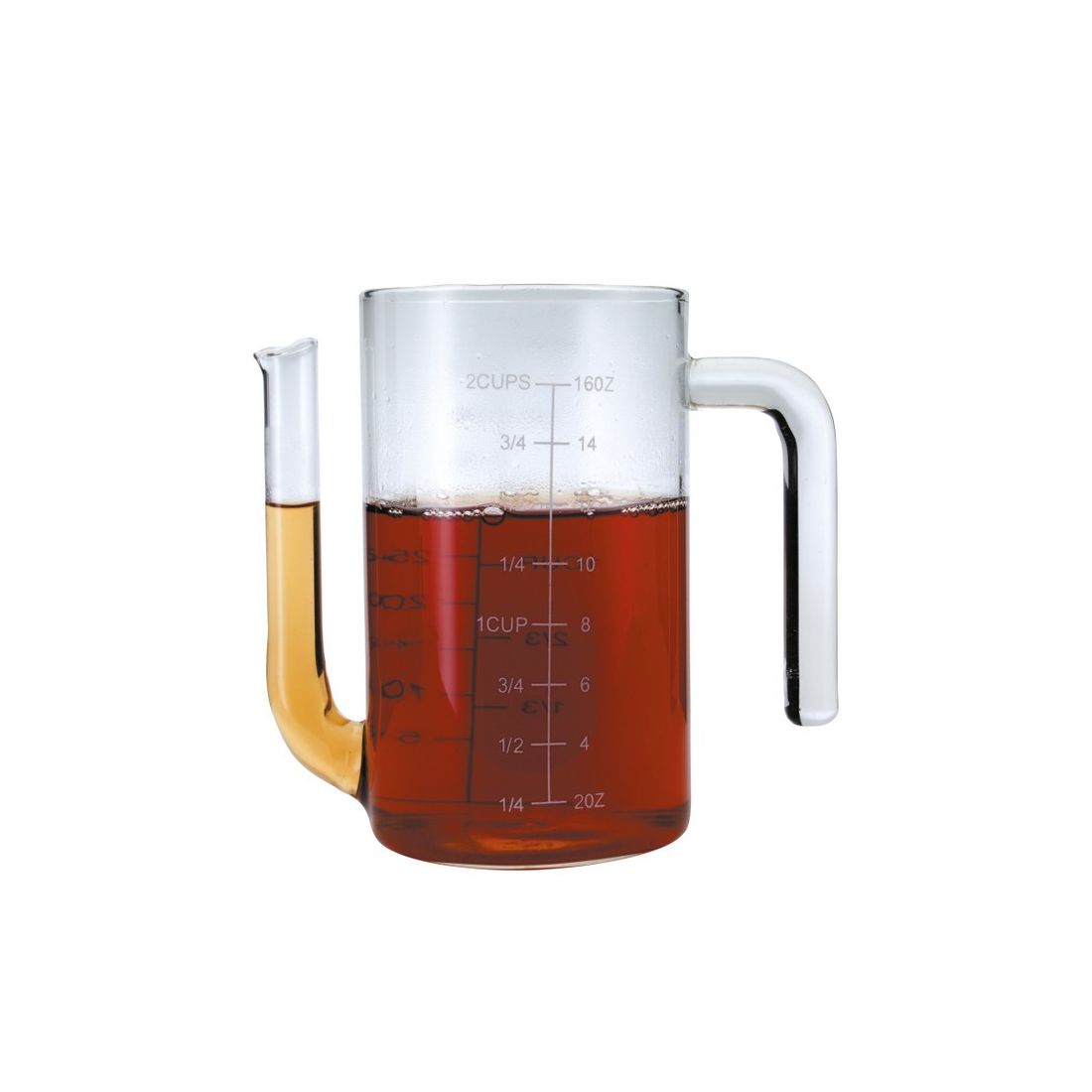 GLASS GRAVY & FAT SEPERATOR 450ML