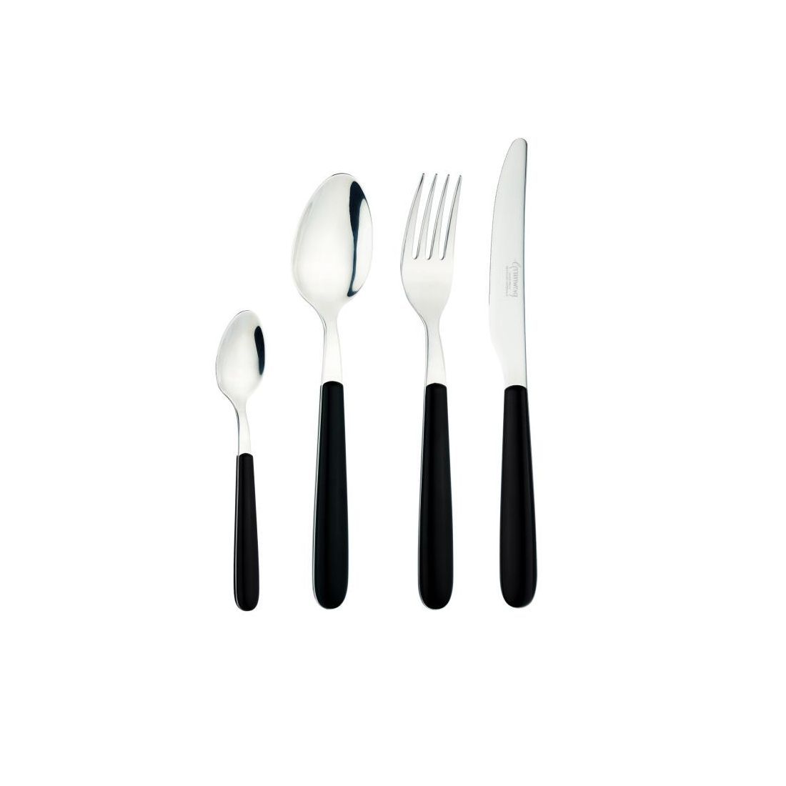 GREENWORK 24 PIECE CUTLERY SET FURNANCE BLACK