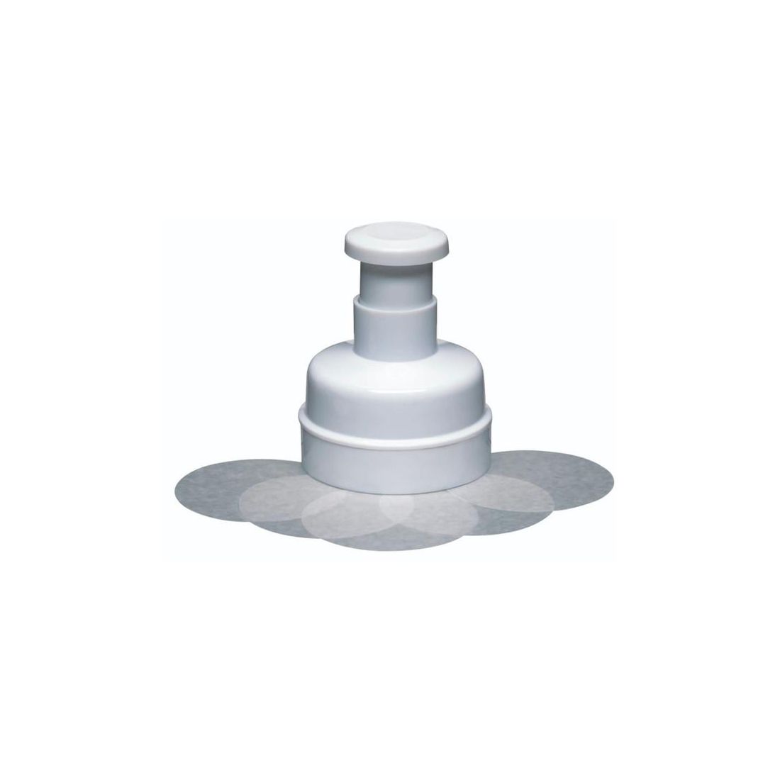 HAMBURGER MAKER WITH 100 WAX DISCS