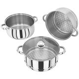 BASICS 3-TIER STEAMER SET 24CM