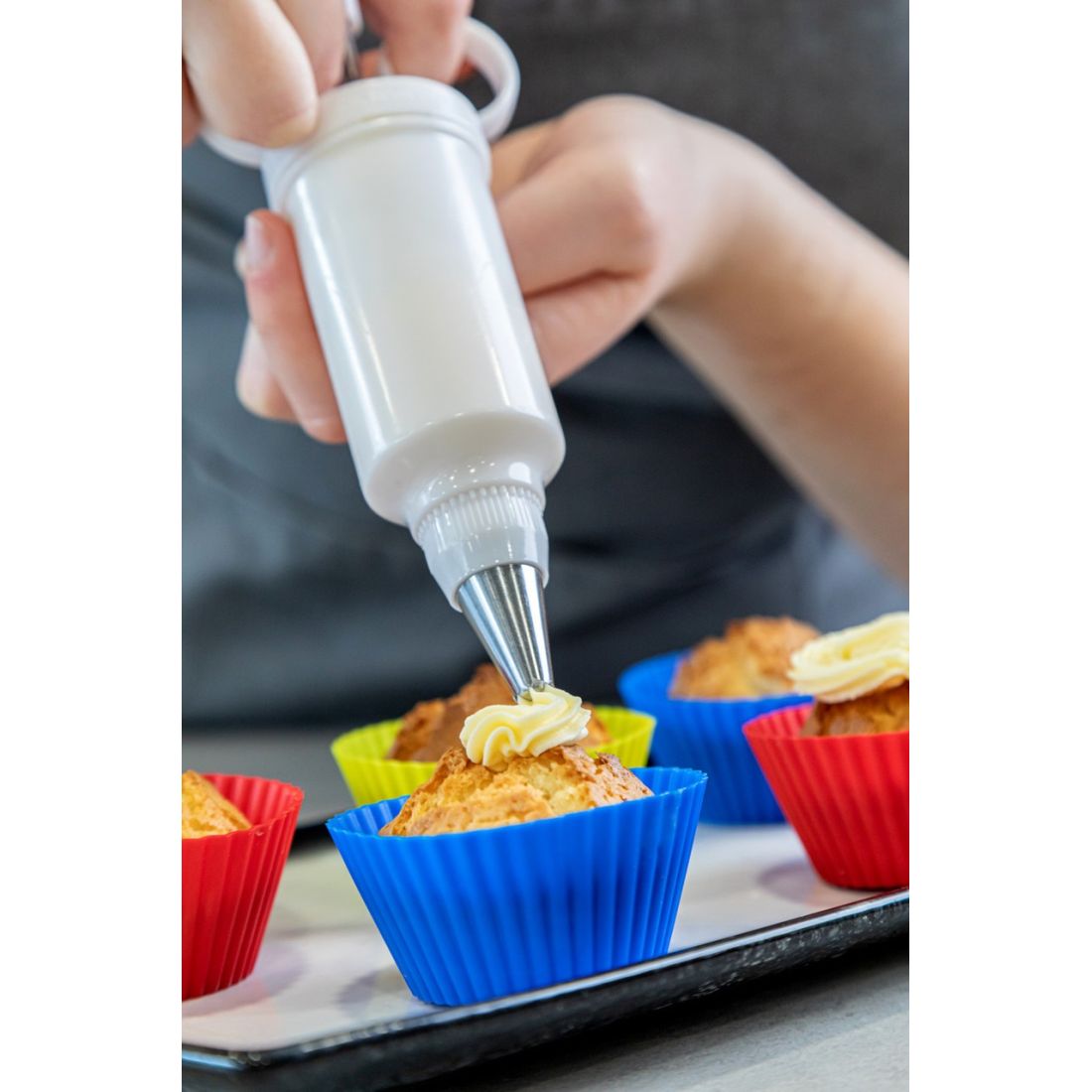 ICING SYRINGE WITH STAINLESS STEEL NOZZLES