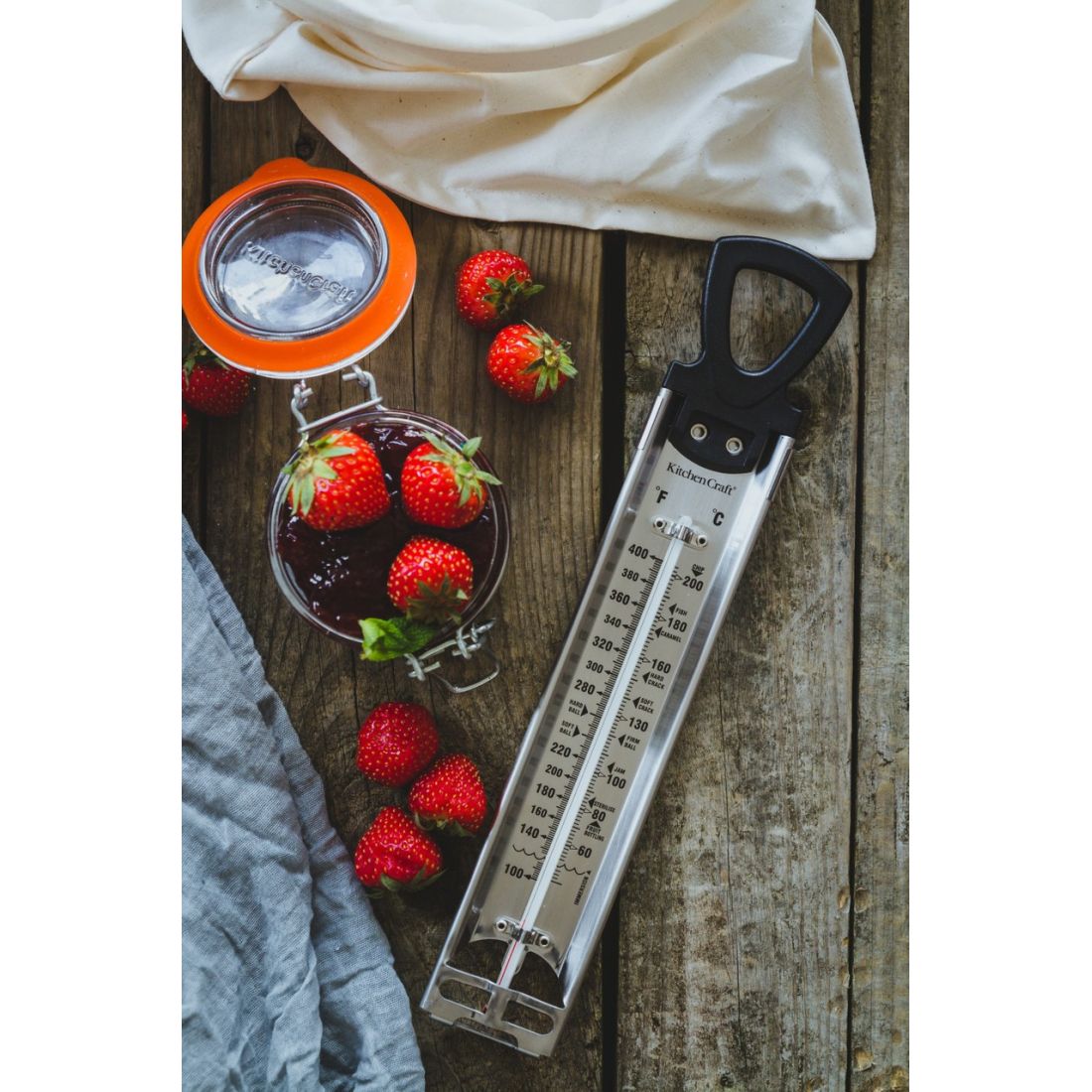 DELUXE STAINLESS STEEL COOKING THERMOMETER