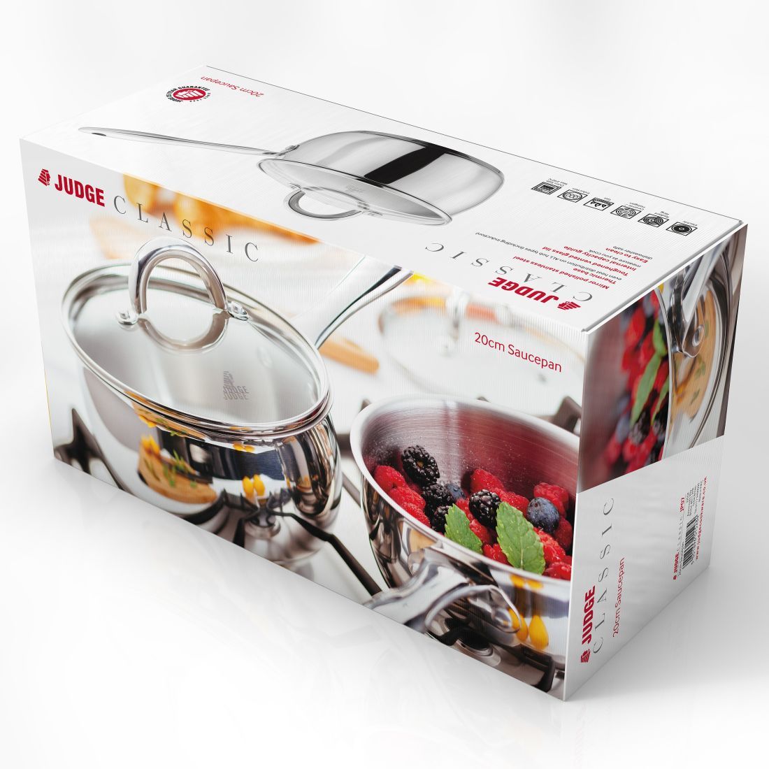 CLASSIC 20CM SAUCEPAN WITH GLASS LID