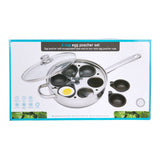 6-HOLE STAINLESS STEEL EGG POACHER 28CM