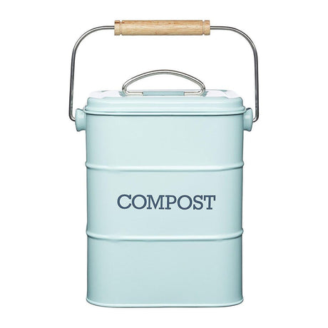 VINTAGE BLUE COMPOST BIN