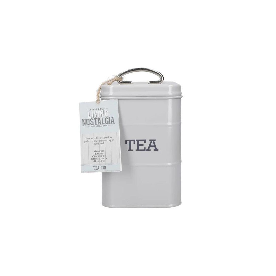 TEA CANNISTER FRENCH GREY