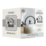 TRADITIONAL WHISTLING KETTLE FRENCH GREY 1.4L