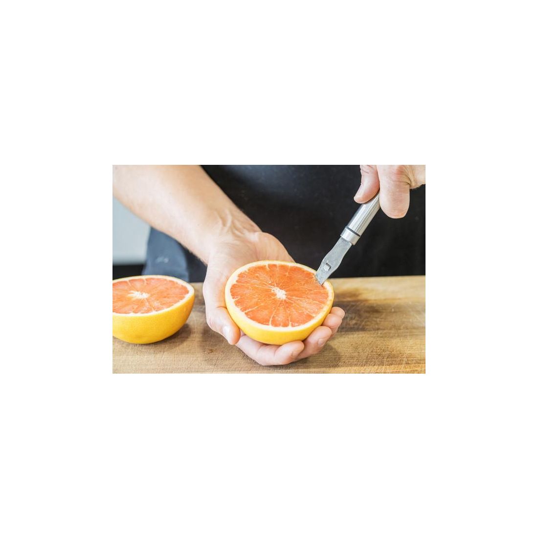 OVAL HANDLED STAINLESS STEEL GRAPEFRUIT KNIFE