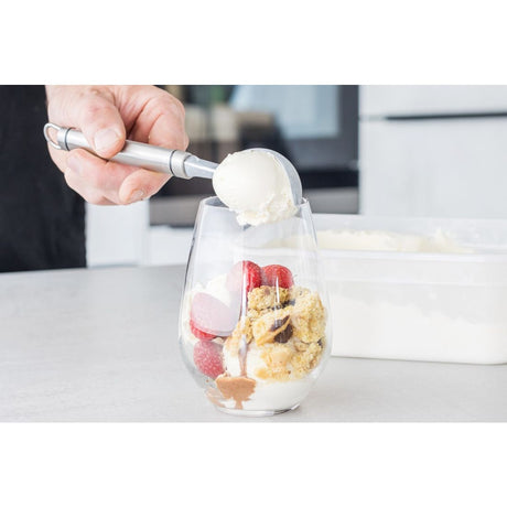 OVAL HANDLED STAINLESS STEEL ICE-CREAM SCOOP