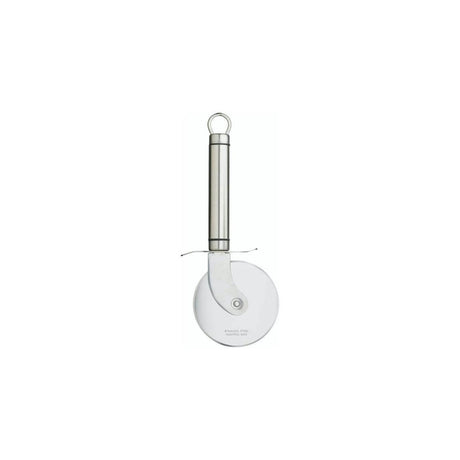 OVAL HANDLED PROFESSIONAL STAINLESS STEEL PIZZA CUTTER