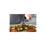OVAL HANDLED PROFESSIONAL STAINLESS STEEL PIZZA CUTTER