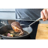 OVAL HANDLED STAINLESS STEEL NON-STICK SLOTTED TURNER