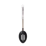 OVAL HANDLED STAINLESS STEEL NON-STICK SLOTTED SPOON