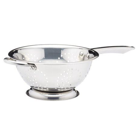 STAINLESS STEEL 24CM LONG HANDLED COLANDER