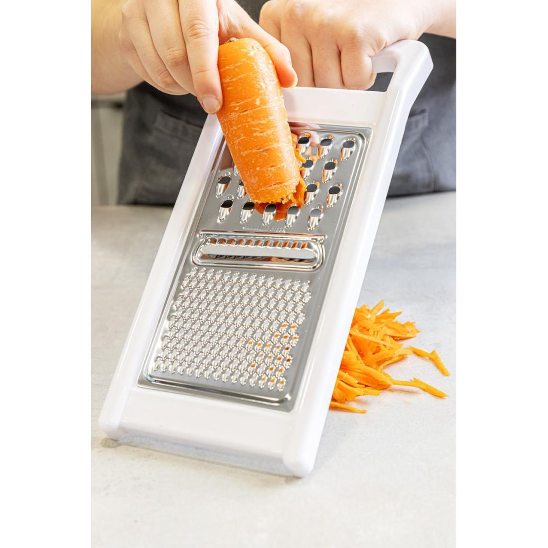 STAINLESS STEEL 29CM THREE WAY FLAT GRATER