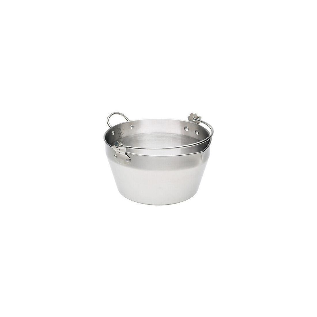 STAINLESS STEEL MASLIN PAN WITH HANDLE 9L