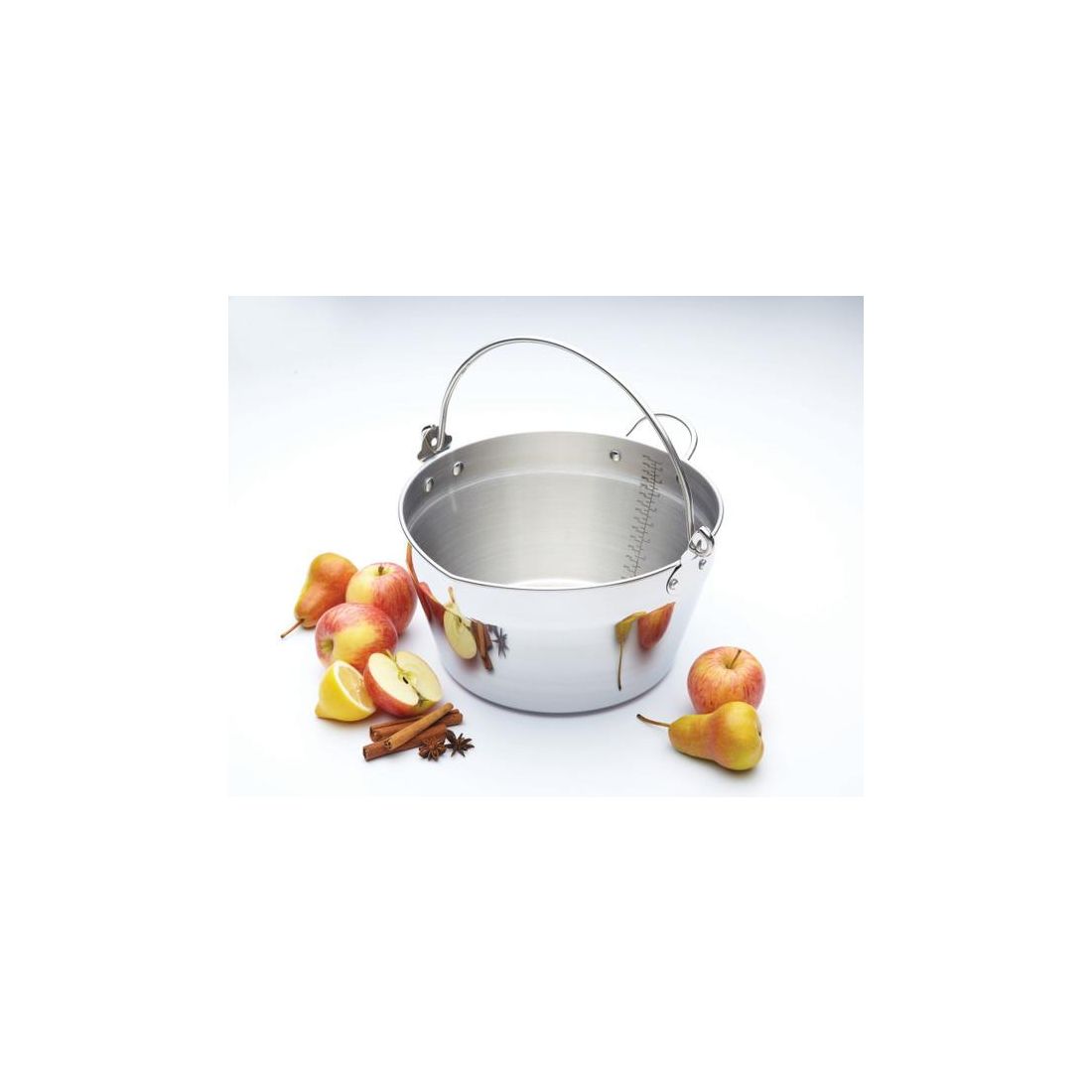 STAINLESS STEEL MASLIN PAN WITH HANDLE 9L