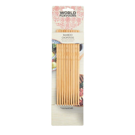 ORIENTAL BAMBOO CHOPSTICKS PACK OF TEN