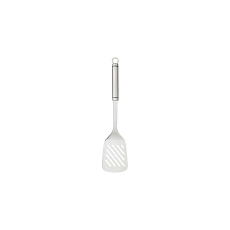 OVAL HANDLED STAINLESS STEEL SLOTTED TURNER