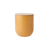 KITCHEN CANNISTER WITH BEECHWOOD LID 9CM X 10CM YELLOW
