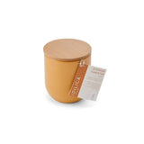 KITCHEN CANNISTER WITH BEECHWOOD LID 9CM X 10CM YELLOW