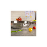 ALLROUND UNCOATED STAINLESS STEEL FRYING PAN 24CM