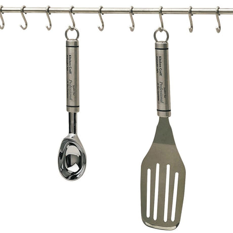 STAINLEES STEEL UTENSIL HANGING RACK 52CM
