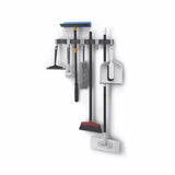 HUNG UP BROOM & MOP HOLDER