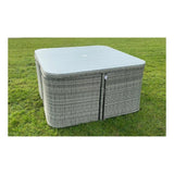 CAPRI 4+4 SEATER RATTAN CUBE GARDEN FURNITURE SET