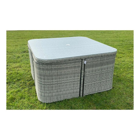 CAPRI 4+4 SEATER RATTAN CUBE GARDEN FURNITURE SET