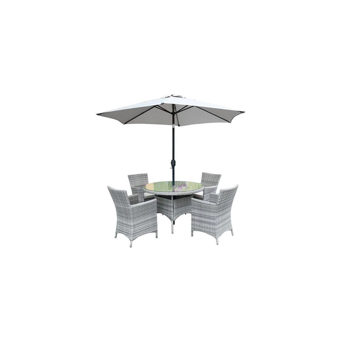 TUSCANY 4-SEATER ROUND DINING SET 1.1M
