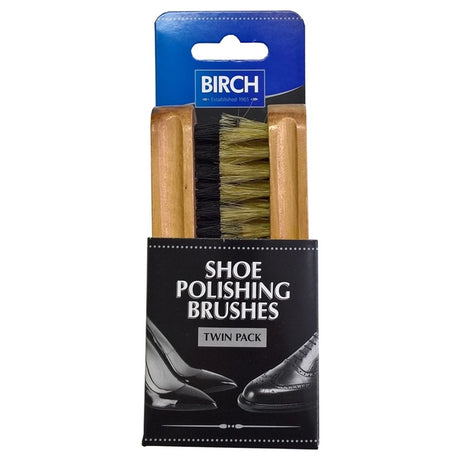 TWIN PACK SHOE POLISHING BRUSHES