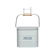 LIVING NOSTALGIA PEG TIN FRENCH GREY