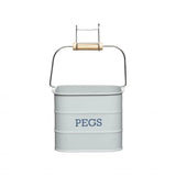 LIVING NOSTALGIA PEG TIN FRENCH GREY