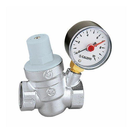 CALEFFI PRESSURE REDUCING VALVE WITH GAUGE FXF 3/4"