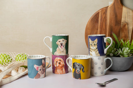 MIKASA CAT STRAIGHT SIDED PORCELAIN MUG 280ML