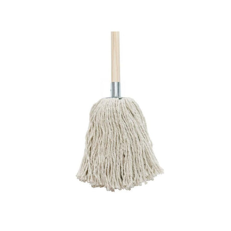 YARN MOP WITH WOODEN HANDLE